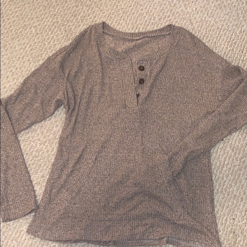 Tan button long sleeve!